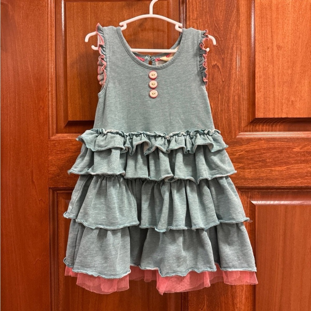 Matilda Jane Blue Ruffle Dress - Picture 2 of 6